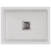 QS-37 Single Bowl Kitchen Sink 24" x 18" x 9" Inch Quartz Snow Sand