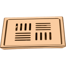 SD-RG-18 Bathroom Grating (6 x 6 Inch) (Rose Gold) SUS 304