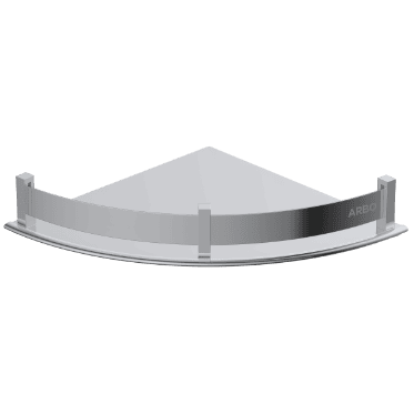 SF-06 Steel Corner Shelf 12" x 12" Inch