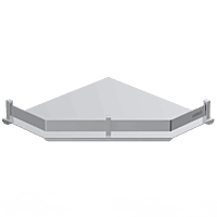 SF-10 Steel Corner Shelf 12" x 12" Inch