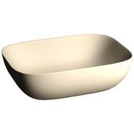 TTB-SB-23541 Saint Beige Apple Thin Rim Table Top Basin 18" x 13" Inch