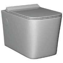 WHC-EG-29321PP Emporio Grey Lavish Rimless Wall Hung Closet With Soft Close Seat Cover, Hinges, Accessories Set