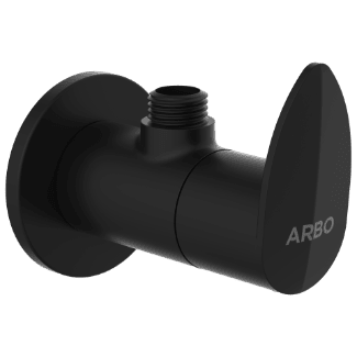KA-MB-3104 Angle Cock With Wall Flange (Matt Black)