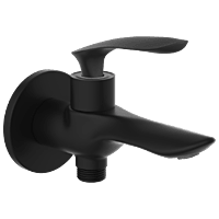 KA-MB-3106 2 Way Bib Tap With Wall Flange (Matt Black)