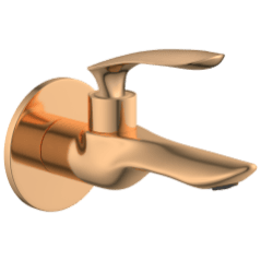 KA-RG-3103 Long Nose Bib Tap With Wall Flange (Rose Gold)