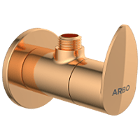 KA-RG-3104 Angle Cock With Wall Flange (Rose Gold)
