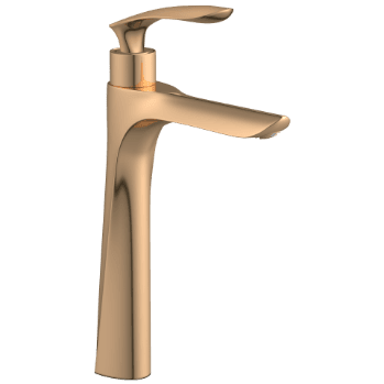KA-RG-3117 High Neck Pillar Tap (Rose Gold)