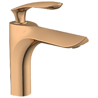 KA-RG-3127 Single Lever Basin Mixer With Braided Hoses (Table Mounted Model) (Rose Gold)