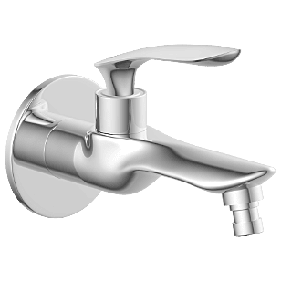 KA-18 Washin Machine Long Nose Bib Tap With Wall Flange