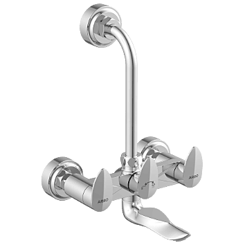 KA-3120 Wall Mixer 2 In 1 With Connecting Legs With Wall Flange