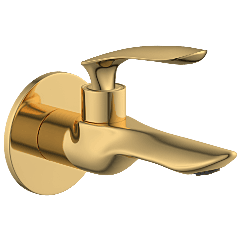 KA-GG-3103 Long Nose Bib Tap With Wall Flange (Glossy Gold)