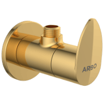 KA-GG-3104 Angle Cock With Wall Flange (Gold)
