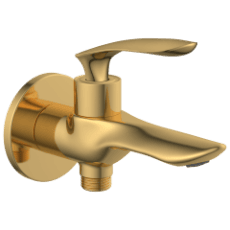 KA-GG-3106 2 Way Bib Tap With Wall Flange (Gold)