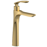 KA-GG-3117 High Neck Pillar Tap (Gold)
