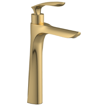 KA-GG-3117 High Neck Pillar Tap (Gold)