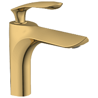 KA-GG-3127 Single Lever Basin Mixer With Braided Hoses (Table Mounted Model) (Gold)