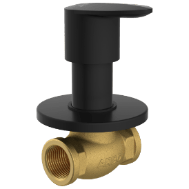 KA-MB-3124 Concealed Stop Cock 20mm Body With Upper Part Set (Matt Black)