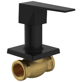 LV-MB-2024 Concealed Stop Cock 20mm Body With Upper Part Set (Matt Black)