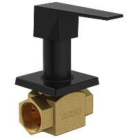 LV-MB-2025 Flush Valve 25mm Body With Upper Part Set (Matt Black)