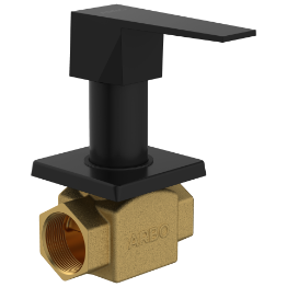 LV-MB-2025 Flush Valve 25mm Body With Upper Part Set (Matt Black)
