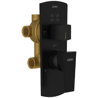 LV-MB-2053 2 Inlet 3 Outlet High Flow Diverter Body With Upper Part Set (Matt Black)