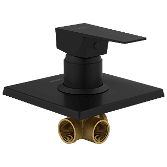 LV-MB-2054 Single Lever Shower Mixer (Deusch Mixer) Body With Upper Part Set (Matt Black)