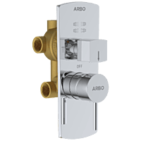 LX-1353 2 Inlet 3 Outlet High Flow Diverter Body With Upper Part Set