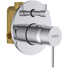 LX-1355 3 Inlet 2 Outlet High Flow Diverter Body With Upper Part Set