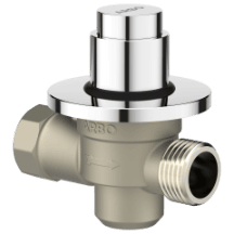 MP-5219 Metropole Forged Brass WC Flush Valve 25mm (1" Inch) With Exposed Shut Off Provision & Round Plate