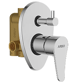 PR-2155 3 Inlet 2 Outlet High Flow Diverter Body With Upper Part Set