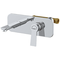 RL-4629 Concealed Body For Single Lever Basin Mixer Wall Mounted With Exposed Part Kit, Consisting Of Operative Lever, Basin Spout & Wall Flange