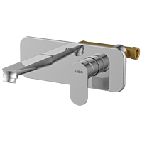 SL-2629 Concealed Body For Single Lever Basin Mixer Wall Mounted With Exposed Part Kit, Consisting Of Operative Lever, Basin Spout & Wall Flange