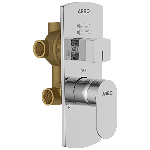 SL-2653 2 Inlet 3 Outlet High Flow Diverter Body With Upper Part Set
