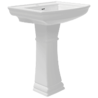 WFP-26731 Solo Wash Basin 25" x 20" With Full Pedestal