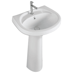 WFP-32731 Cosmo Wash Basin 22" x 17" With Full Pedestal