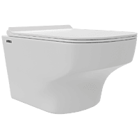 WHC-30322UF Lavish Rimless Blind Installation Wall Hung Closet With UF Soft Close Seat Cover, Hinges, Accessories Set