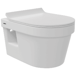 WHC-32321PP Cosmo Rimless Wall Hung Closet With Soft Close Seat Cover, Hinges, Accessories Set