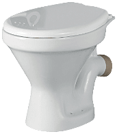 EWC-22121PP Apple EWC P Trap With Normal Close Seat Cover, Hinges, Fixing Accessories