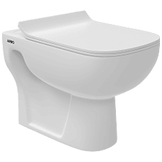 EWC-28111PP Inox Washdown EWC S Trap (4" Trap) With Gasket And Installation Kit With Normal Close Seat Cover, Hinges, Fixing Accessories