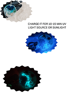 OCEAN THEMDED GLOW AT DARK KEYCHAIN