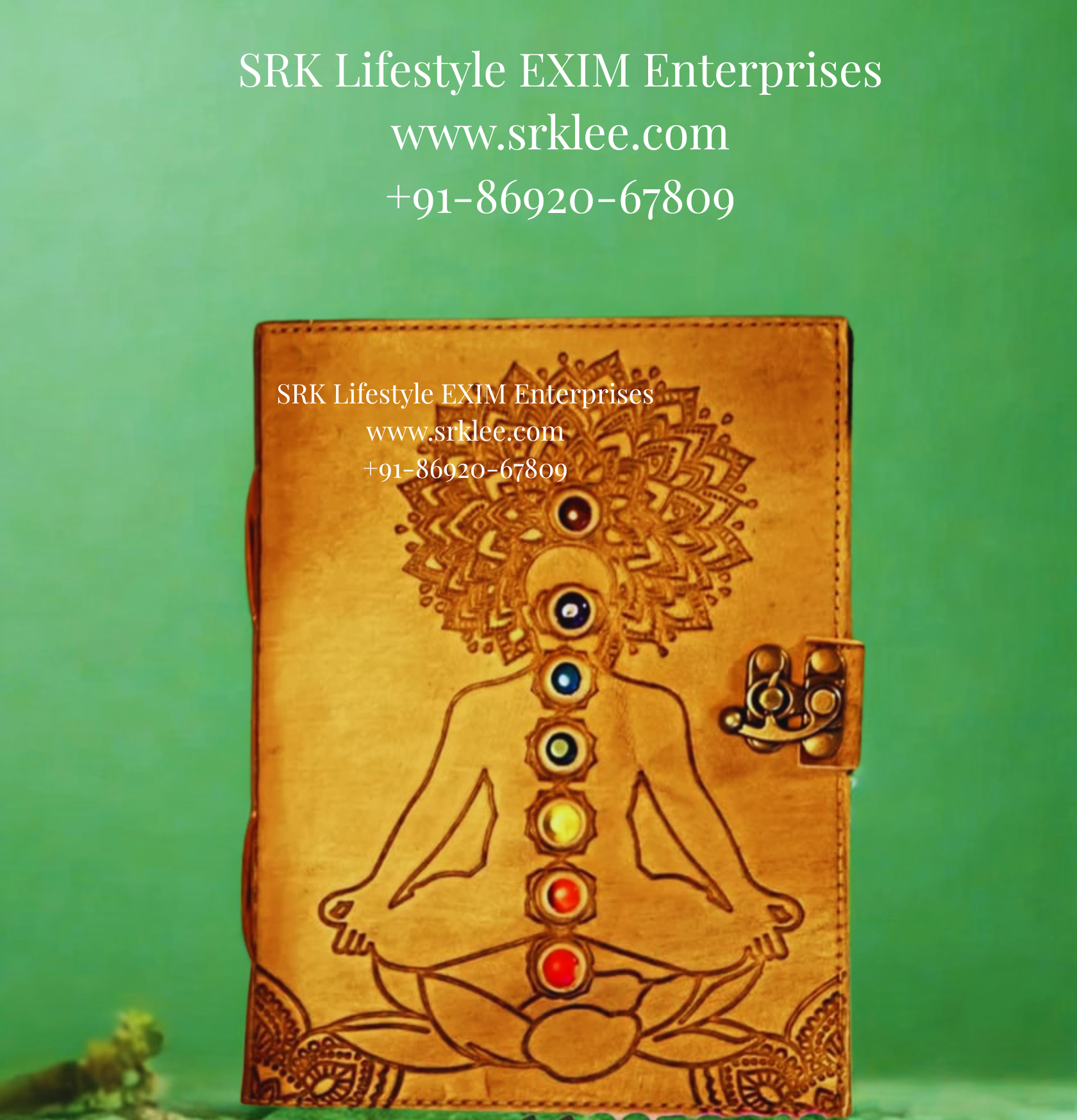 7 Chakra Diary - Off White (5-7 Inch). 7 Chakra Diary - Off White (5-7 Inch).