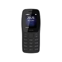 Nokia 105 Single Sim (Black) with charger