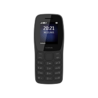 Nokia 105 Single Sim (Black) with charger