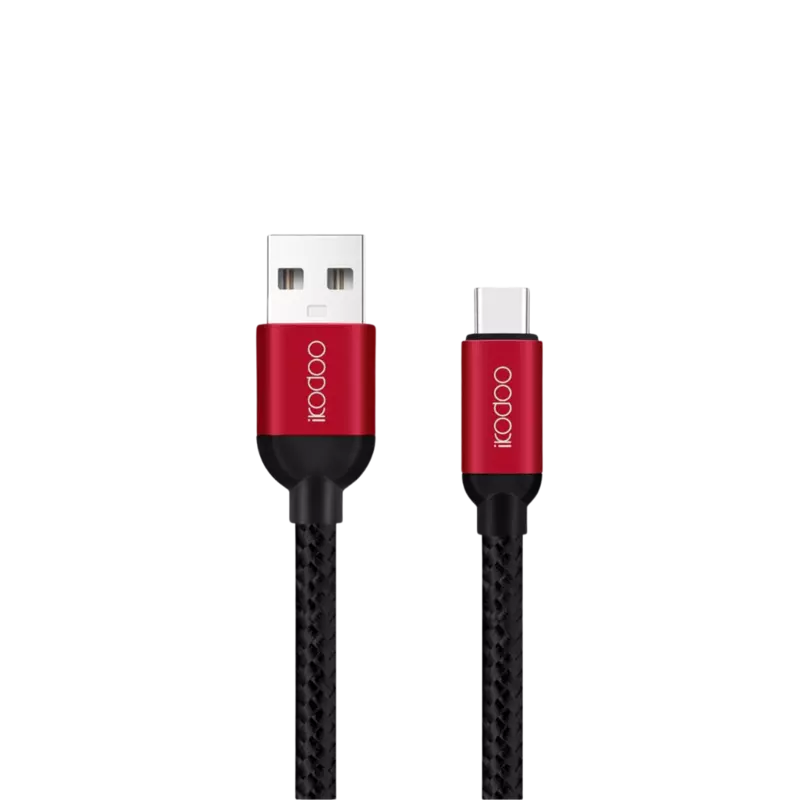 IKODOO USB to Type C Cable Unbreakable 45W / 480 Mbps 3A Fast Charging Braided Cable