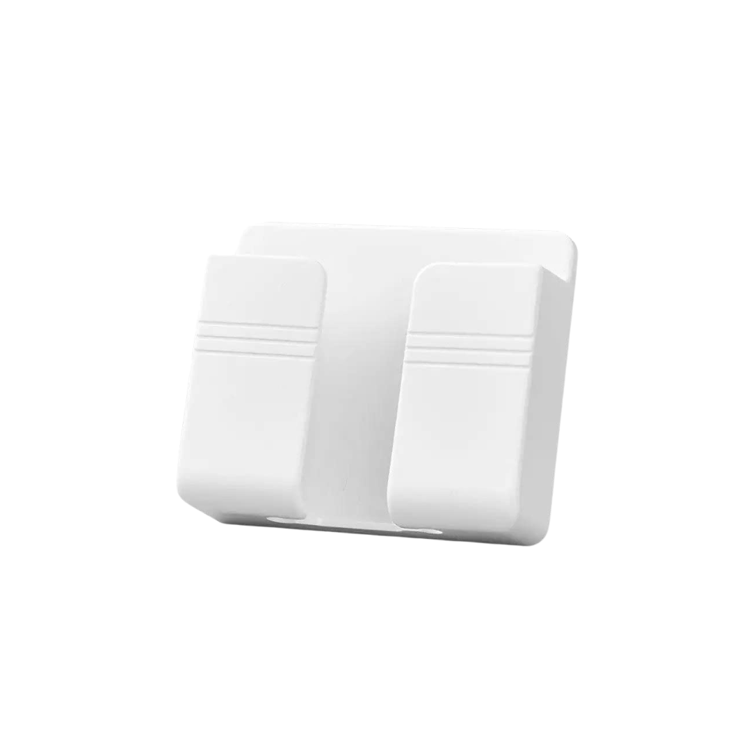 Wall Mounted Mobile Holder Storage Case for Mobile(8.5 cm X 10 cm, White)