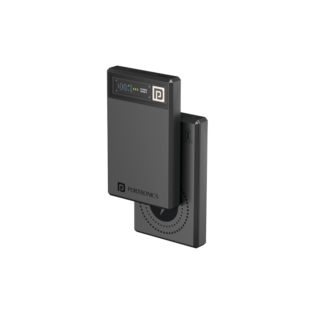 Portronics Luxcell MagClick 10k 10000 mAh 15W Magnetic Wireless Fast Charging Power