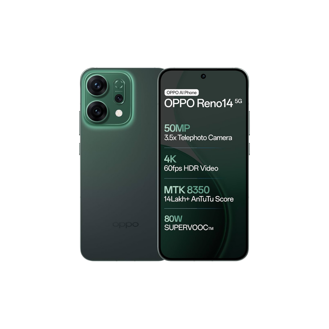 OPPO Reno14 5G 6000 mAh Battery | Dimensity 8350 Processor