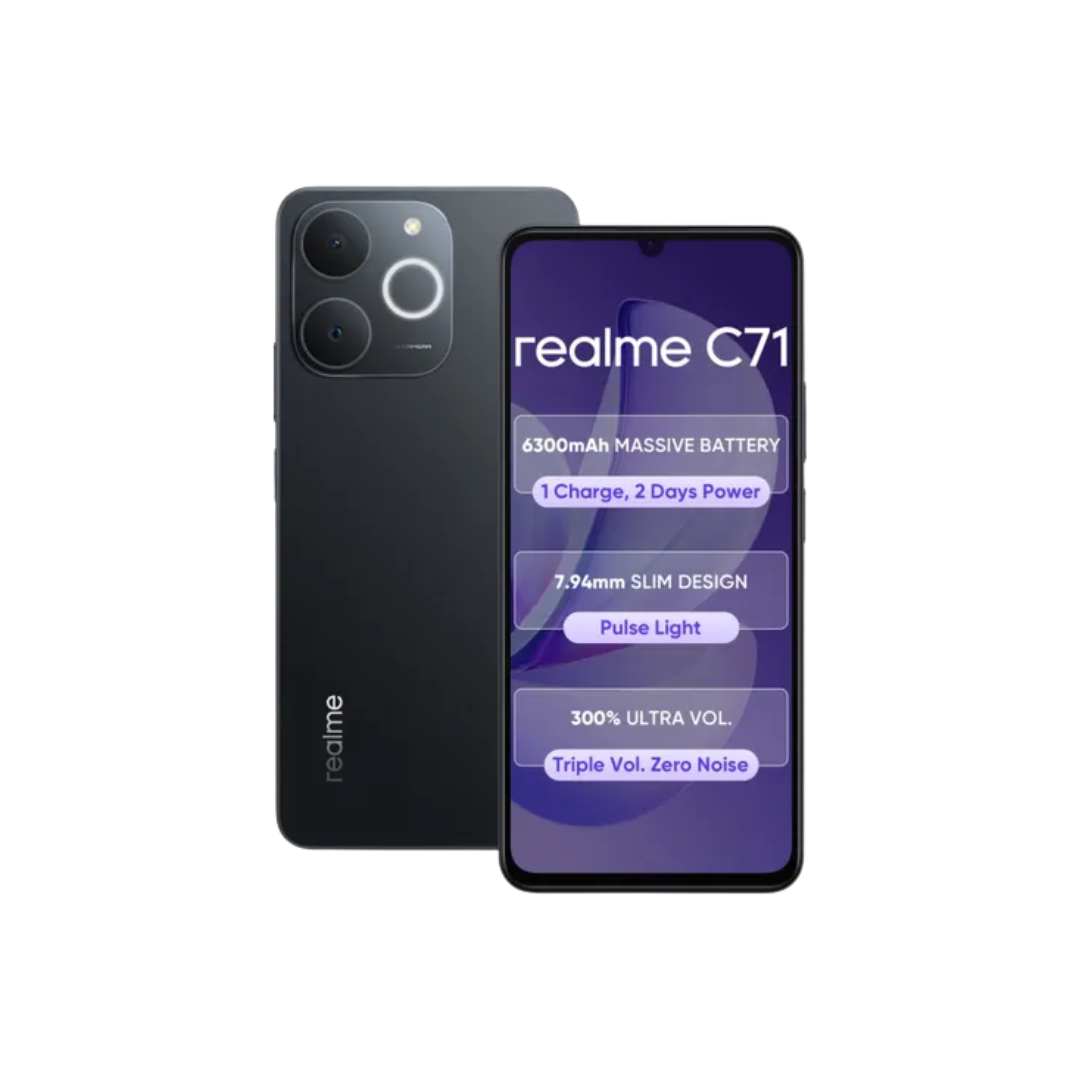 realme C71 4G Obsidian Black 4+64 GB
