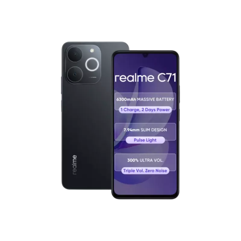 realme C71 4G Obsidian Black 4+64 GB
