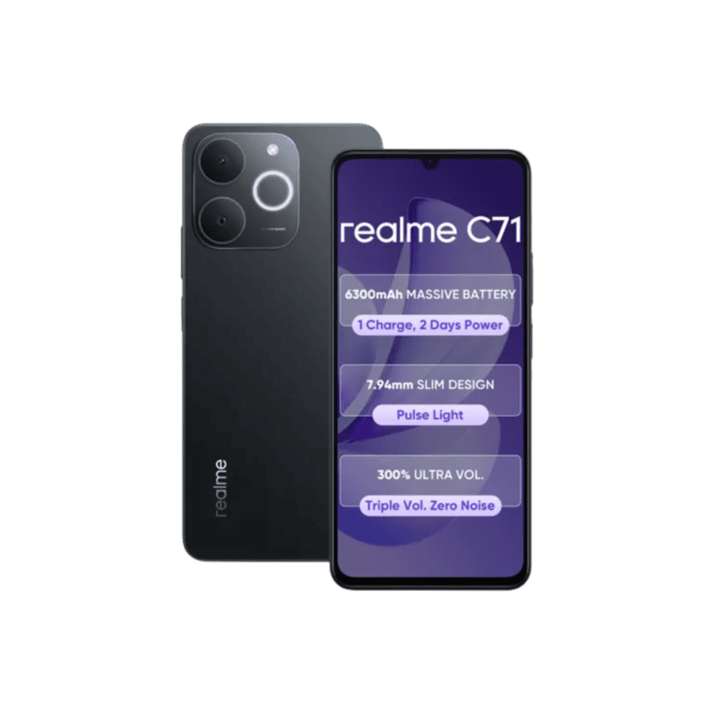 realme C71 4G Obsidian Black 4+64 GB